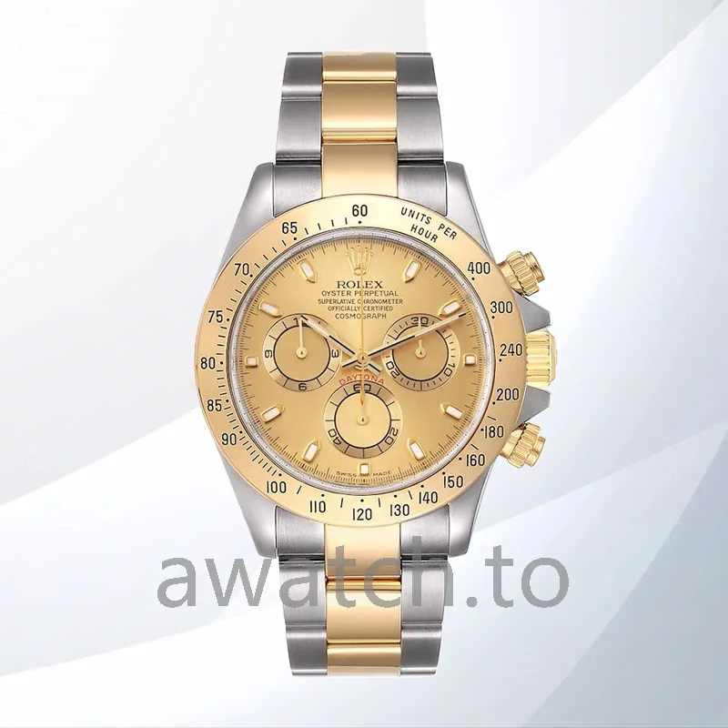 rolex daytona men's 116503cso 40mm silver tone