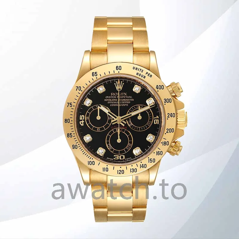 rolex daytona men's 40mm 116528 black dial