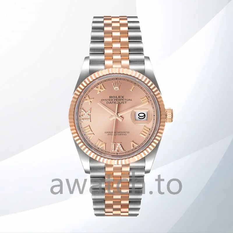 rolex datejust men's m126231 0027 36mm silver tone automatic