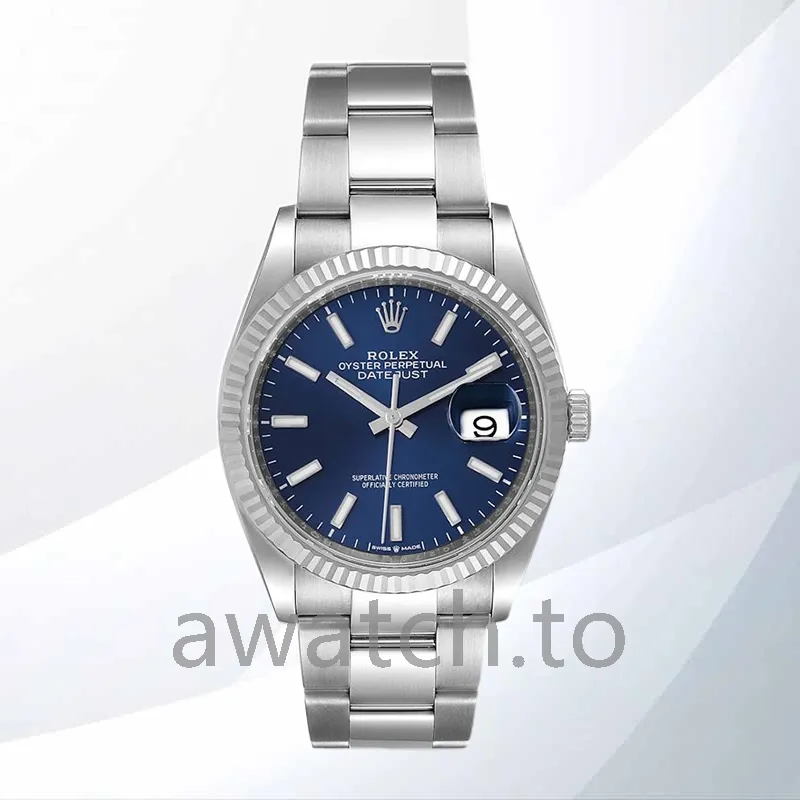 rolex datejust 36mm men's 126234blso automatic