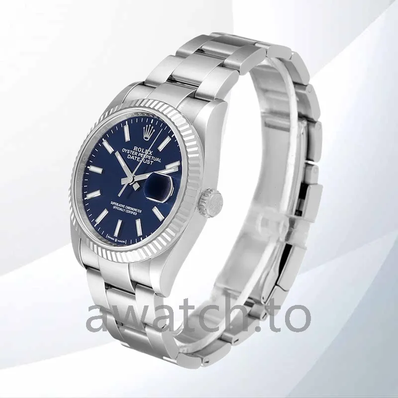 rolex datejust 36mm men's 126234blso automatic