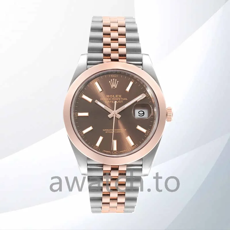rolex datejust 41mm men's m126301 0002 silver tone jubilee bracelet/oyster bracelet