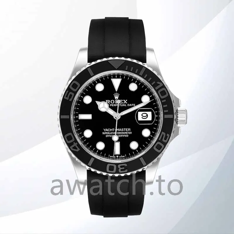 rolex yacht master men's m226659 0002 42mm automatic rubber band