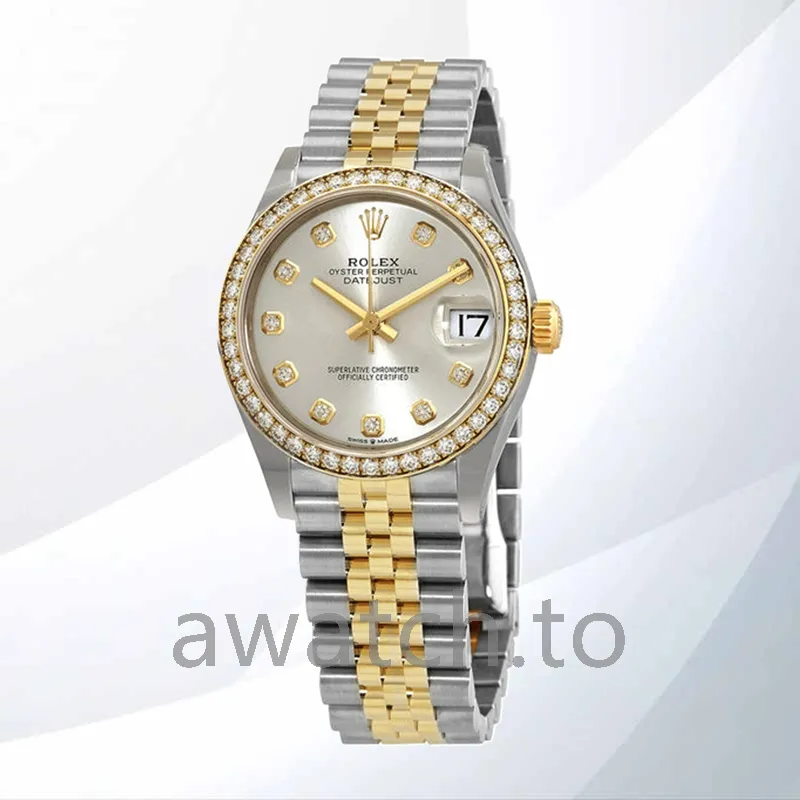 rolex datejust m278383rbr 0020 ladies 31mm automatic silver dial
