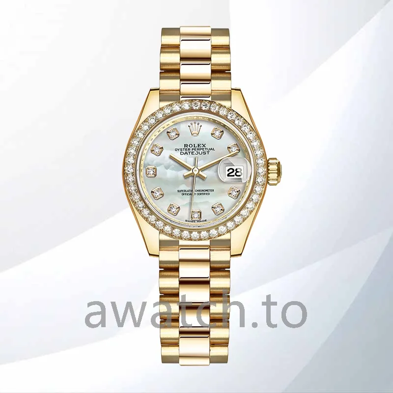 rolex datejust m279138rbr 0015 ladies 28mm automatic president bracelet/jubilee bracelet