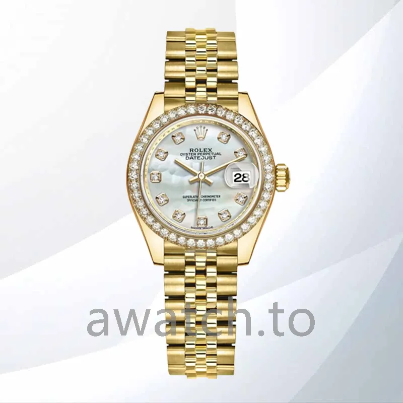 rolex datejust m279138rbr 0015 ladies 28mm automatic president bracelet/jubilee bracelet