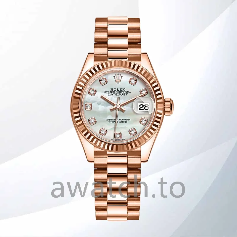 rolex datejust ladies 28mm m279175 0017 mother of pearl dial