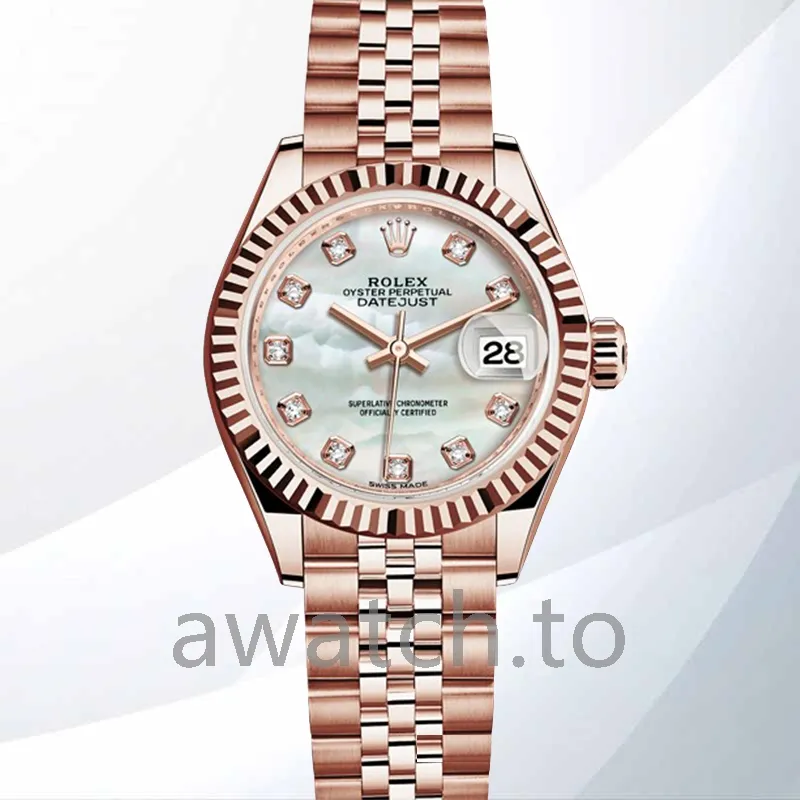 rolex datejust ladies 28mm m279175 0017 mother of pearl dial