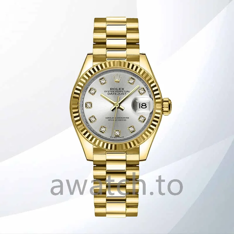 rolex datejust m279178 0015 ladies 28mm president bracelet/jubilee bracelet