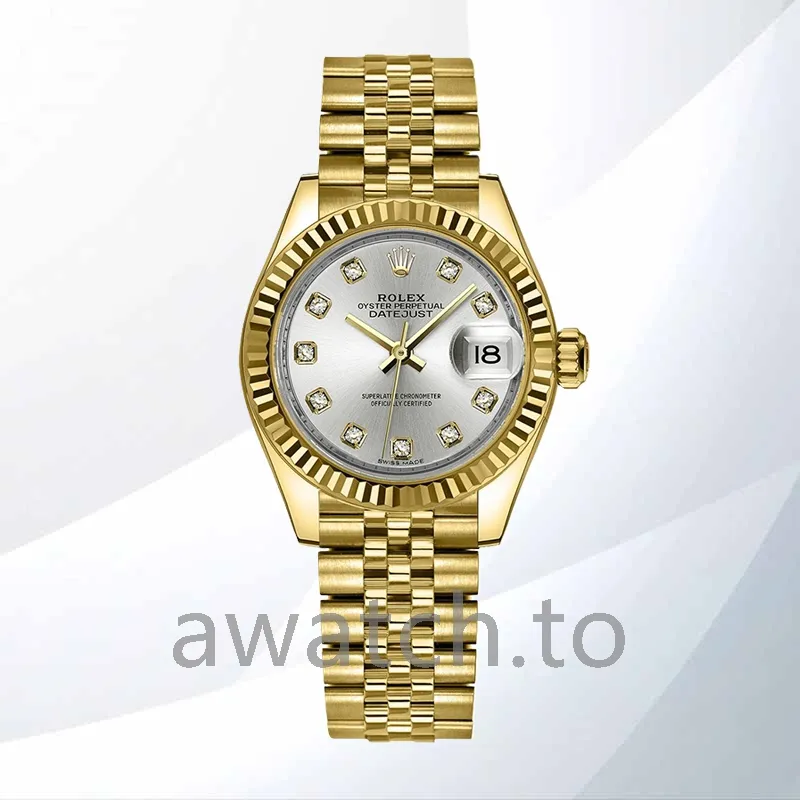 rolex datejust m279178 0015 ladies 28mm president bracelet/jubilee bracelet