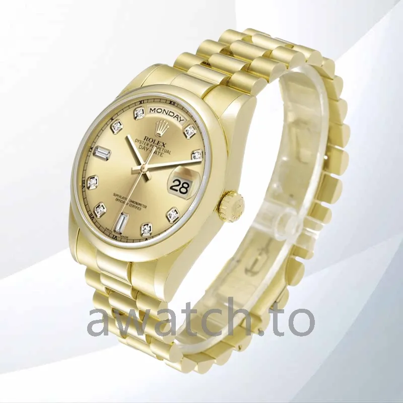 rolex day date men's 118208 36mm gold tone president bracelet/oyster bracelet