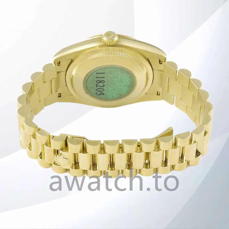 rolex day date men's 118208 0062 36mm president bracelet/oyster bracelet champagne dial