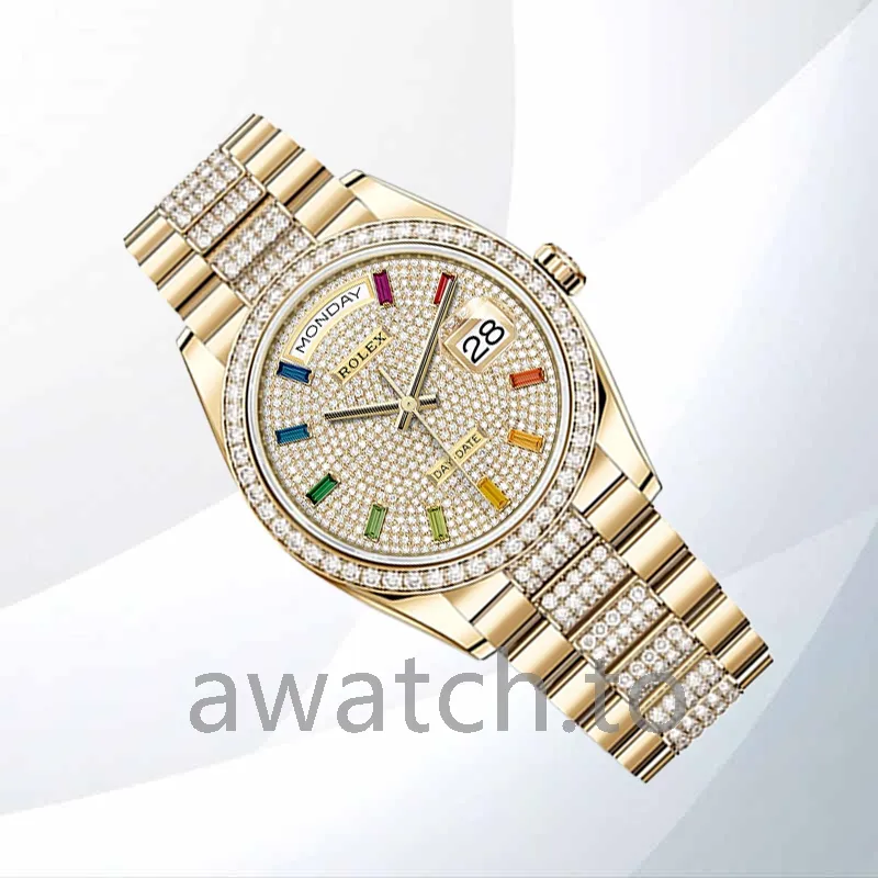 rolex day date 36mm m128348rbr 0031 men's president bracelet gold tone