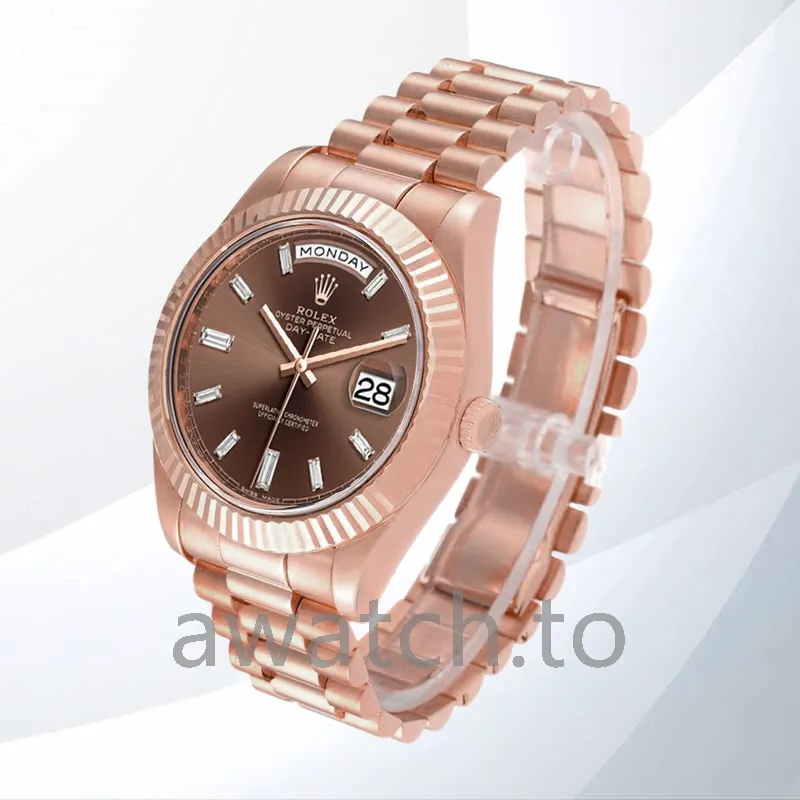 rolex day date m228235 0003 40mm men's rose gold tone president bracelet
