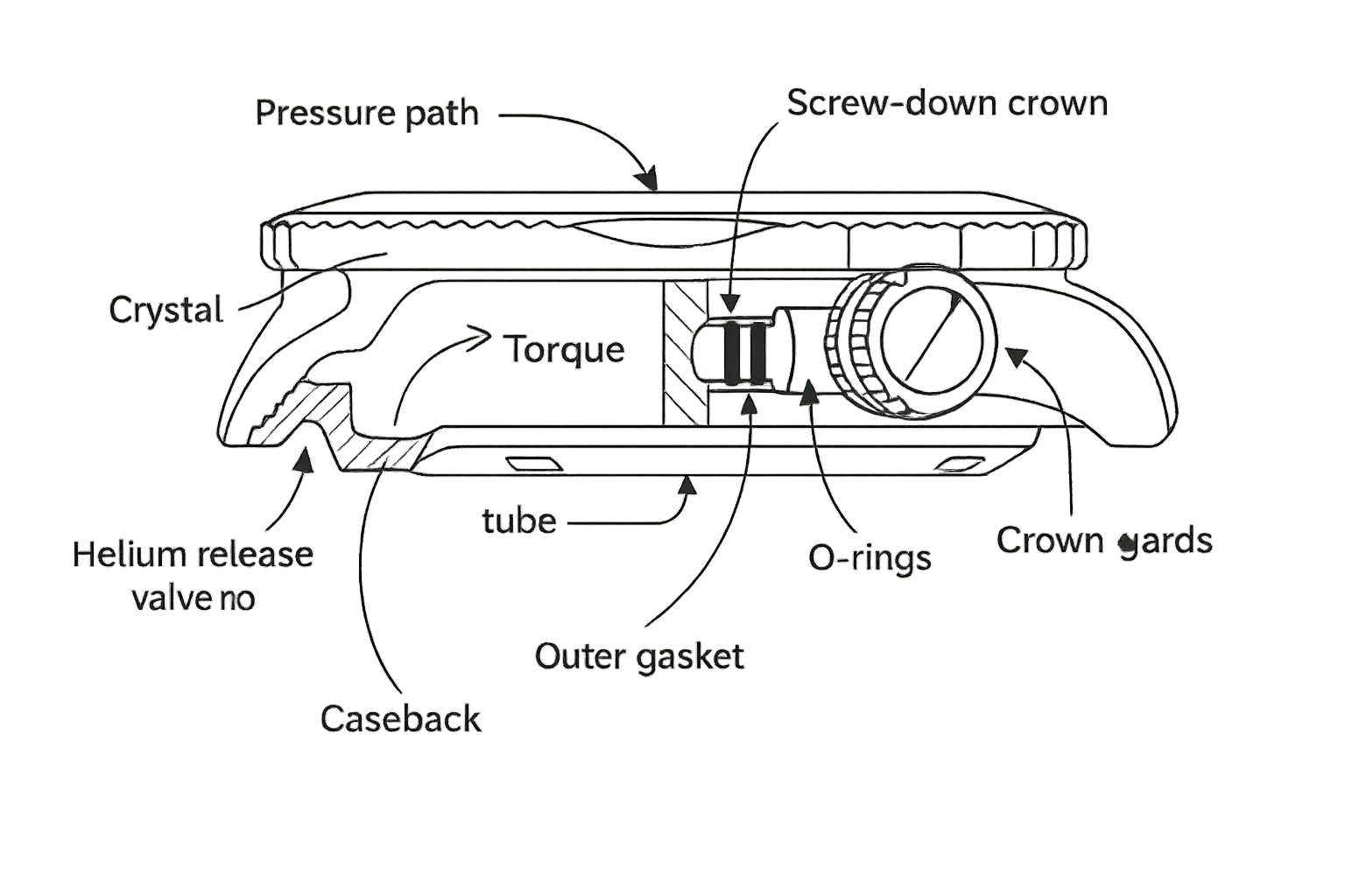 Seamaster Geometry & Helium Release Valve Design